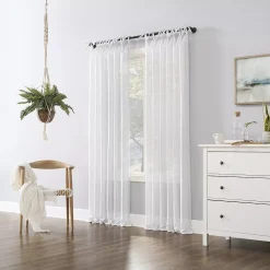 No. 918 Bethany Slub Textured Sheer Tie Top Window Curtain 10 No. 918 Bethany Slub Textured Sheer Tie Top Window Curtain -Greenland Home Fashions Shop 4476993 ALT6