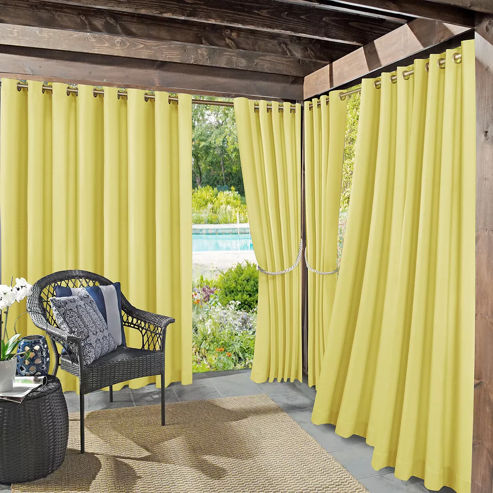Sun Zero Sailor Indoor/Outdoor UV Protectant Grommet Window Curtain 3 Sun Zero Sailor Indoor/Outdoor UV Protectant Grommet Window Curtain