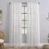 Clean Window Windowpane Plaid Anti-Dust Sheer Window Curtain Panel -Greenland Home Fashions Shop 4484523 White