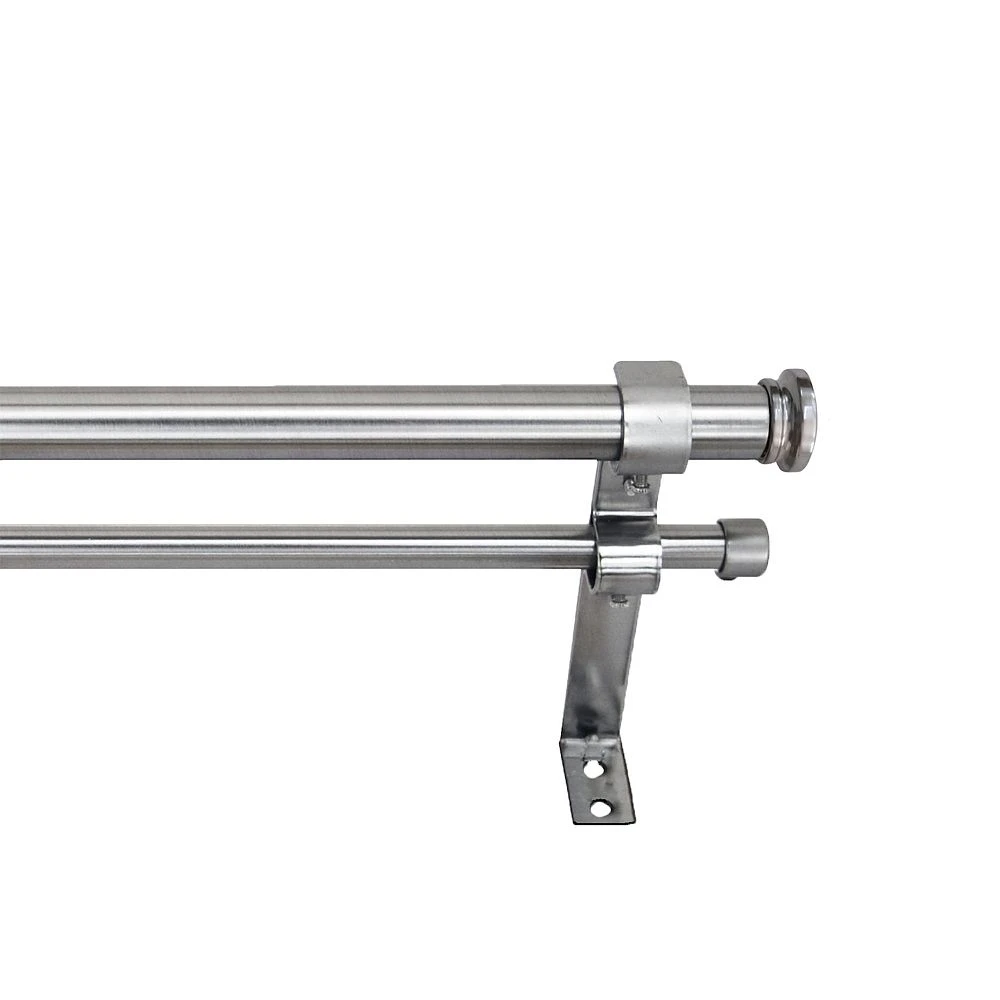 Versailles Home Fashions 1" Corona Double Rod Set 3 Versailles Home Fashions 1" Corona Double Rod Set