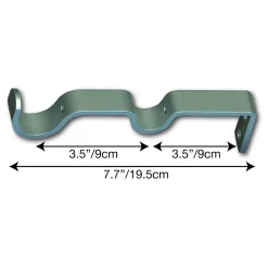 Versailles Home Fashions 1" Corona Double Rod Set 7 Versailles Home Fashions 1" Corona Double Rod Set -Greenland Home Fashions Shop 4513065 ALT2