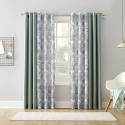 No. 918 Sora Casual Textured Semi-Sheer Grommet Window Curtain 11 No. 918 Sora Casual Textured Semi-Sheer Grommet Window Curtain -Greenland Home Fashions Shop 4517795 ALT4