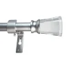 Decopolitan 3/4" Diameter 18-36" Acrylic Flare Adjustable Curtain Rod Set 2 Decopolitan 3/4" Diameter 18-36" Acrylic Flare Adjustable Curtain Rod Set -Greenland Home Fashions Shop 4526476 Antique Silver