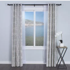 Decopolitan 1" Diameter 35-66" Trumpet Adjustable Curtain Rod Set -Greenland Home Fashions Shop 4526481 ALT2