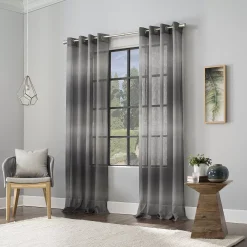 Scott Living Atlantic Ombre Open Weave Sheer Grommet 1-panel Window Curtain -Greenland Home Fashions Shop 4548323 ALT6