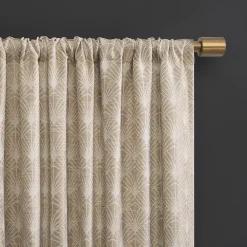 Scott Living Montauk Art Deco 100% Blackout Back Tab 1-panel Window Curtain -Greenland Home Fashions Shop 4548338 ALT5