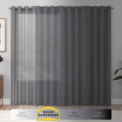 The Big One® 2-pack Eclipse Odette Room Darkening Draftstopper Window Curtain Set -Greenland Home Fashions Shop 4552839 ALT97
