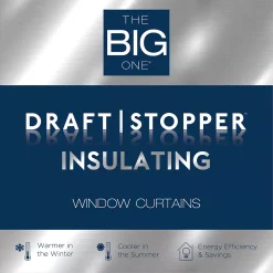 The Big One® 2-pack Eclipse Odette Room Darkening Draftstopper Window Curtain Set -Greenland Home Fashions Shop 4552839 ALT98