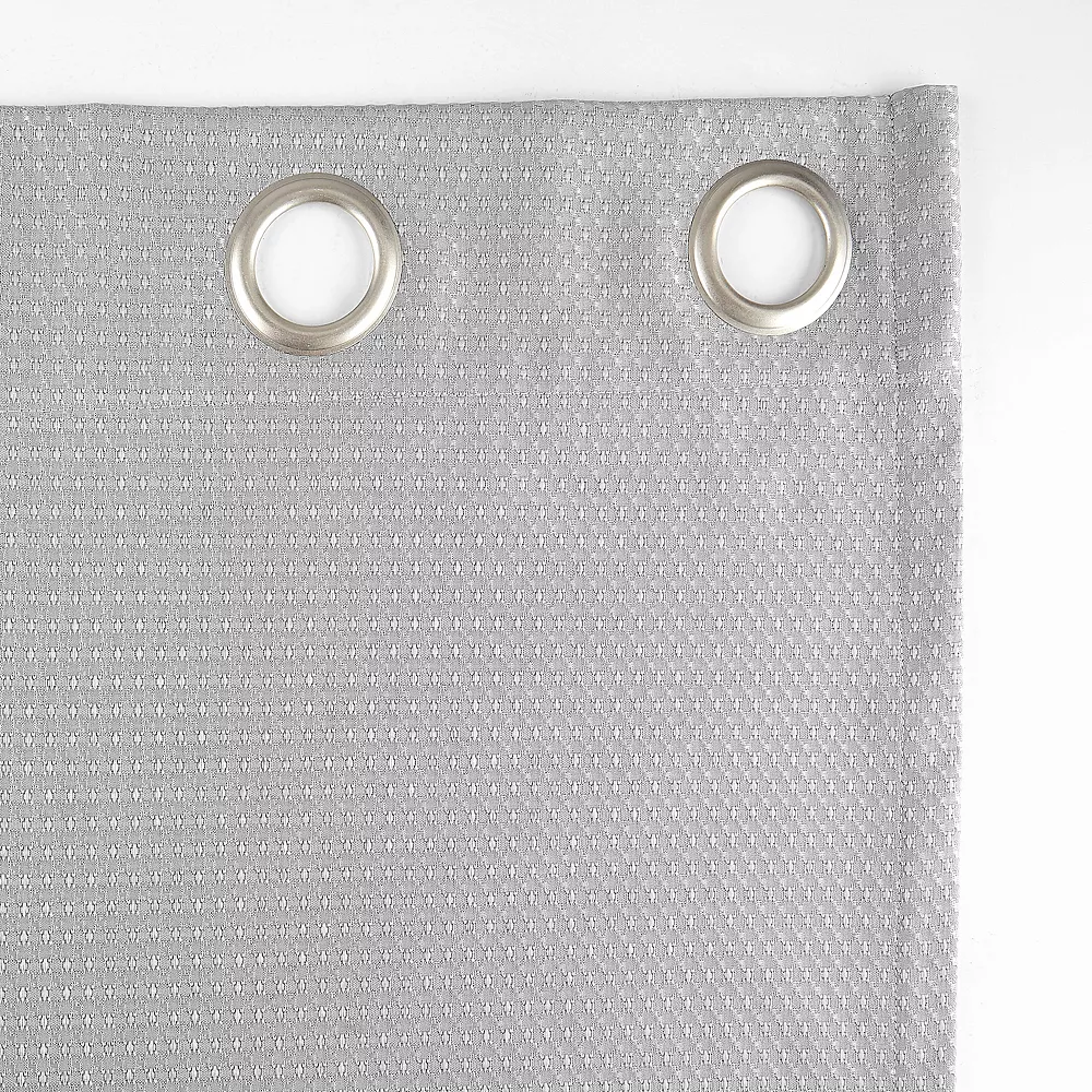 Sun Zero Array 100% Blackout Woven Dobby Draft Shield Fleece Insulated Grommet Window Curtain 5 Sun Zero Array 100% Blackout Woven Dobby Draft Shield Fleece Insulated Grommet Window Curtain - Image 3