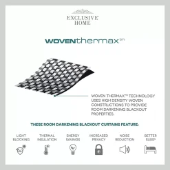 Exclusive Home Curtains 2-pack Bliss Room Darkening Blackout Hidden Tab Top Window Curtain Set -Greenland Home Fashions Shop 4599494 ALT5