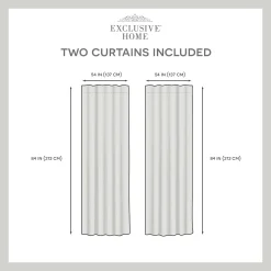 Exclusive Home Curtains 2-pack Bliss Room Darkening Blackout Hidden Tab Top Window Curtain Set -Greenland Home Fashions Shop 4599494 ALT6