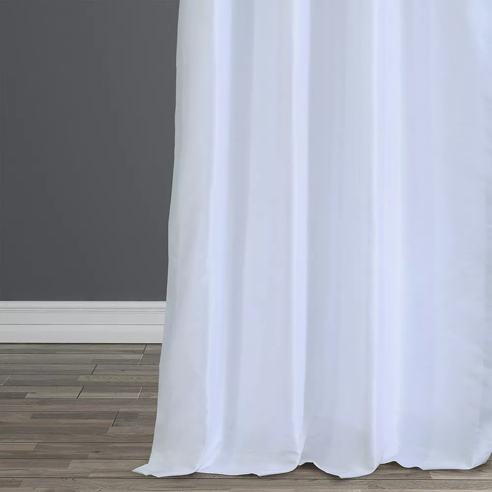 EFF Ruched Vintage Textured Faux Dupioni Silk Window Curtain 7 EFF Ruched Vintage Textured Faux Dupioni Silk Window Curtain - Image 5