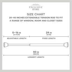 Exclusive Home Tension Rod 12 Exclusive Home Tension Rod -Greenland Home Fashions Shop 4629274 ALT6