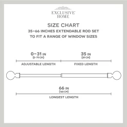 Exclusive Home Hillhurst 1" Window Curtain Rod And Finial Set -Greenland Home Fashions Shop 4629281 ALT3