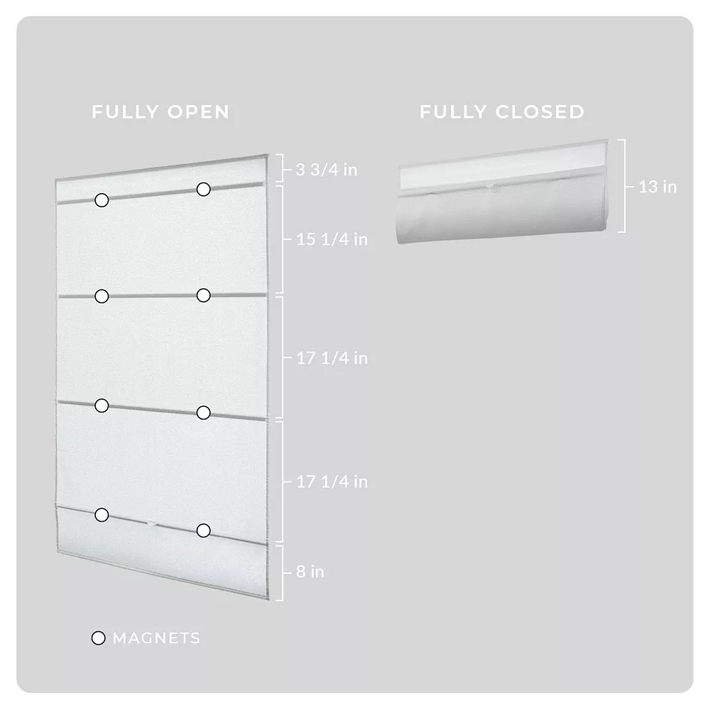 Chicology Cordless Magnetic Roman Shade 4 Chicology Cordless Magnetic Roman Shade - Image 2