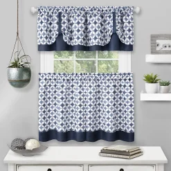Achim Callie Window Curtain Tier Pair And Valance Set