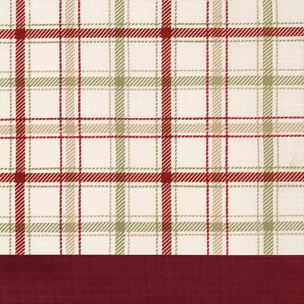 Achim Tattersall Window Curtain Tier Pair And Valance Set 5 Achim Tattersall Window Curtain Tier Pair And Valance Set - Image 3