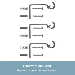 Kenney Hammered Ball 5/8" Standard Curtain Rod -Greenland Home Fashions Shop 4670484 ALT3