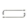 Versailles Home Fashions 1/2" Swing Arm With Arrow Finial Pair -Greenland Home Fashions Shop 4672436 Pewter