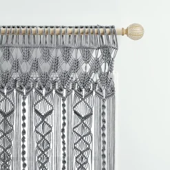 Lush Décor Lush Decor Boho Macrame Textured Cotton Valance 9 Lush Décor Lush Decor Boho Macrame Textured Cotton Valance -Greenland Home Fashions Shop 4781706 ALT2