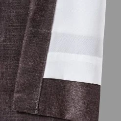 Five Queens Court Medina Chocolate 2-pack Window Curtain Set -Greenland Home Fashions Shop 4790255 ALT2