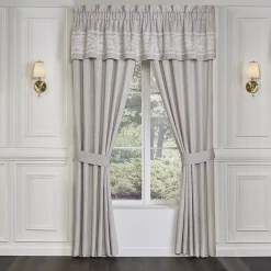 Five Queens Court Maryanne Beige Window Straight Valance -Greenland Home Fashions Shop 4790277 ALT