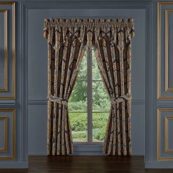 Five Queens Court Bristol Indigo 2-pack Window Curtain Set -Greenland Home Fashions Shop 4790284 ALT4