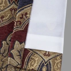 Five Queens Court Middleton Red 2-pack Window Curtain Set -Greenland Home Fashions Shop 4790290 ALT2