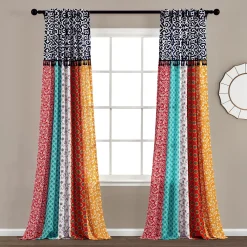 Lush Décor Lush Decor 2-pack Boho Patch Window Curtain Set