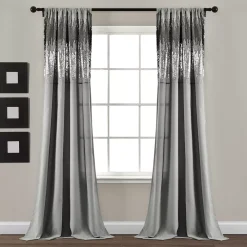 Lush Décor Lush Decor 2-pack Shimmer Sequins Window Curtain Set