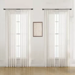 B. Smith 4-pack Rod Pocket Window Curtain Set