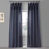 EFF Solid Classic Cotton Semi Sheer 2-pack Window Curtain Set -Greenland Home Fashions Shop 4887689 Acai Blue