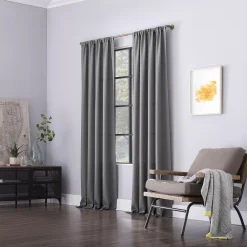 Clean Window Raised Dobby Recycled Fiber Semi-Sheer Window Curtain -Greenland Home Fashions Shop 4910519 ALT4