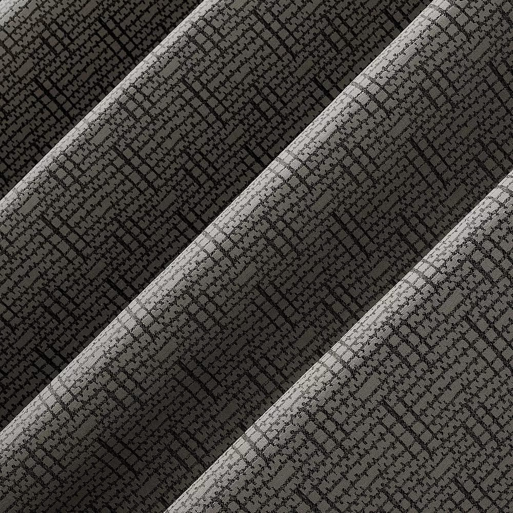 Clean Window Textured Geometric Recycled Fiber Semi-Sheer Grommet Curtain Panel 5 Clean Window Textured Geometric Recycled Fiber Semi-Sheer Grommet Curtain Panel - Image 3