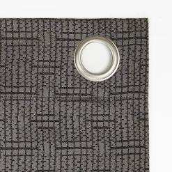 Clean Window Textured Geometric Recycled Fiber Semi-Sheer Grommet Curtain Panel 11 Clean Window Textured Geometric Recycled Fiber Semi-Sheer Grommet Curtain Panel -Greenland Home Fashions Shop 4910523 ALT4