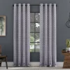 Clean Window Textured Geometric Recycled Fiber Semi-Sheer Grommet Curtain Panel -Greenland Home Fashions Shop 4910523 White