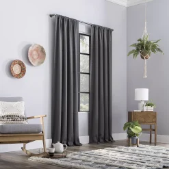 Clean Window Raw Texture Recycled Fiber Semi-Sheer Window Curtain -Greenland Home Fashions Shop 4910524 ALT4