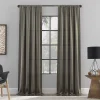 Clean Window Raw Texture Recycled Fiber Semi-Sheer Window Curtain -Greenland Home Fashions Shop 4910524 Mocha