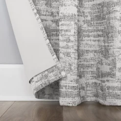 Sun Zero Parrish 100% Blackout Thermal Distressed Grid Grommet Window Curtain -Greenland Home Fashions Shop 4911996 ALT4