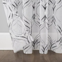 No. 918 Raina Space Dyed Trellis Embroidery Sheer Window Curtain 11 No. 918 Raina Space Dyed Trellis Embroidery Sheer Window Curtain -Greenland Home Fashions Shop 4913731 ALT3