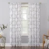 No. 918 Raina Space Dyed Trellis Embroidery Sheer Window Curtain -Greenland Home Fashions Shop 4913731 Charcoal Gray