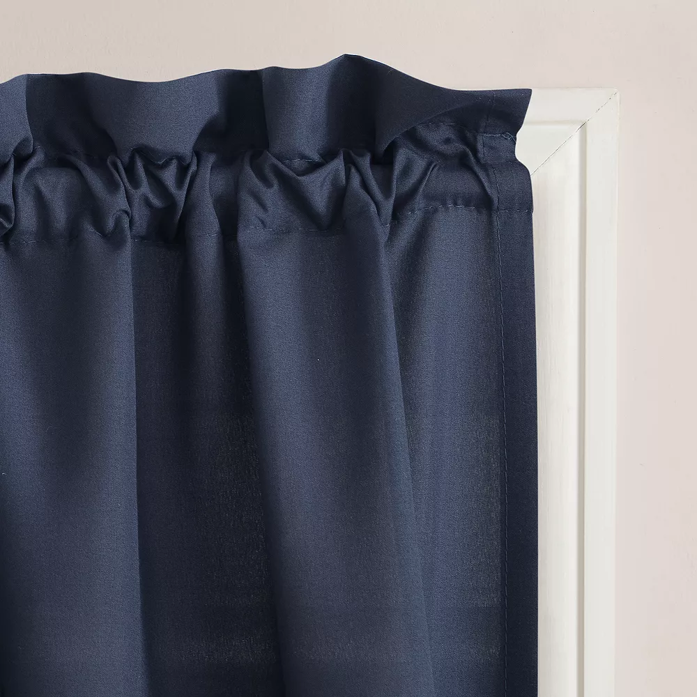 No. 918 Martine Microfiber Semi-Sheer Kitchen Curtain Valance And Tiers Set 4 No. 918 Martine Microfiber Semi-Sheer Kitchen Curtain Valance And Tiers Set - Image 2