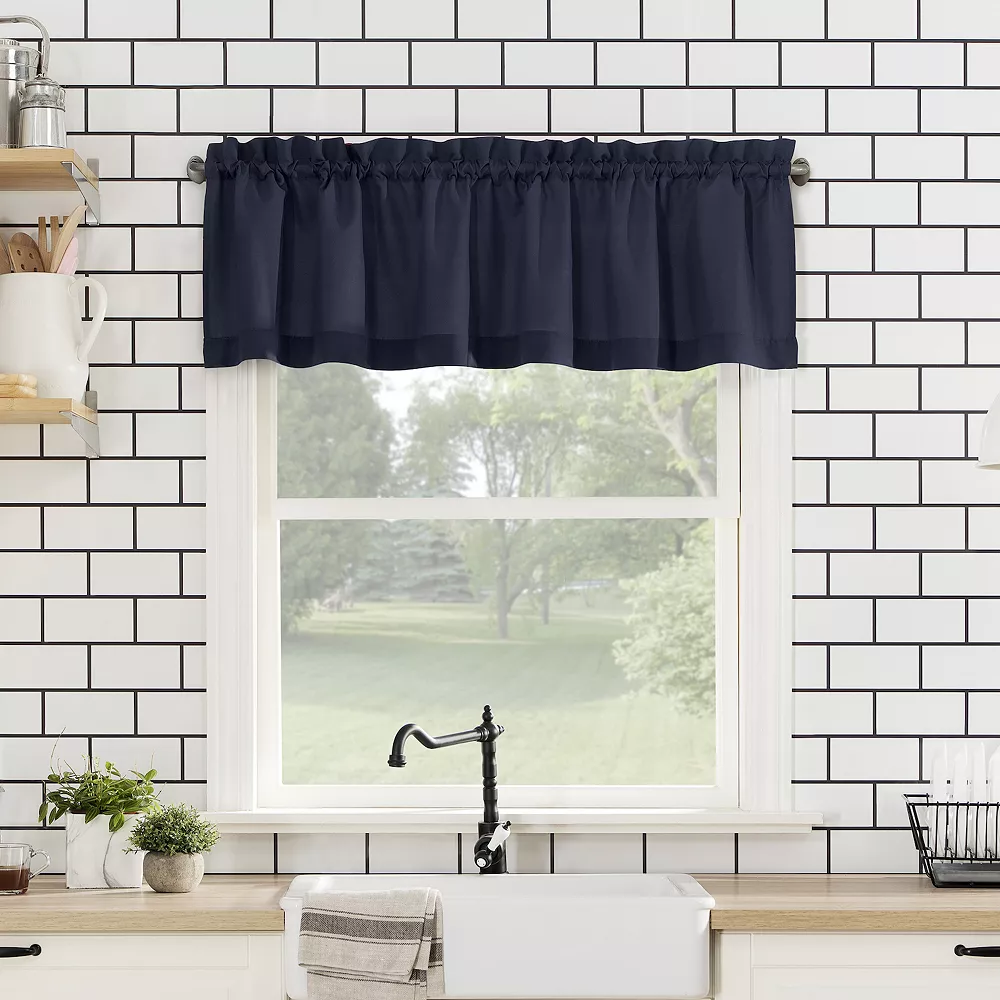 No. 918 Martine Microfiber Semi-Sheer Kitchen Curtain Valance And Tiers Set 7 No. 918 Martine Microfiber Semi-Sheer Kitchen Curtain Valance And Tiers Set - Image 5