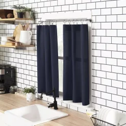 No. 918 Martine Microfiber Semi-Sheer Kitchen Curtain Valance And Tiers Set 13 No. 918 Martine Microfiber Semi-Sheer Kitchen Curtain Valance And Tiers Set -Greenland Home Fashions Shop 4913739 ALT6