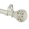 Rod Desyne 1" Isabella Faux Wood Curtain Rod -Greenland Home Fashions Shop 4933562 Pearl White