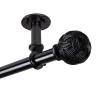 Rod Desyne 1" Twine Ceiling Rod 2 Rod Desyne 1" Twine Ceiling Rod -Greenland Home Fashions Shop 4933616 Black