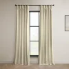 EFF Signature Plush Velvet Hotel Blackout Window Curtain -Greenland Home Fashions Shop 4933661 Angora Beige