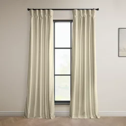 EFF Signature Plush Velvet Hotel Blackout Window Curtain