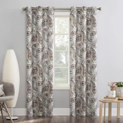 The Big One® 2-pack Emporia Paisley Grommet Decorative Window Curtain Set