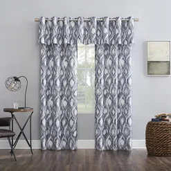 The Big One® 2-pack Illona Ikat Ogee Grommet Decorative Window Curtain Set -Greenland Home Fashions Shop 4962914 ALT6